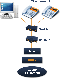 Standard Téléphonie Solution définition Centrex IP